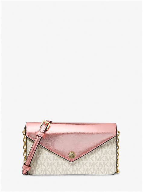 michael kors jet set primrose|Jet Set Travel Small Signature Logo Clutch .